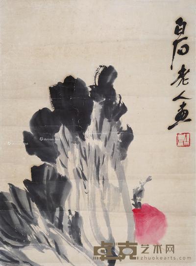 蔬果 立轴 设色纸本 46×34cm