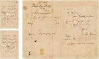  1847年作 罗伯特·舒曼、克拉拉·舒曼致德国诗人卡尔·西姆洛克等亲笔信