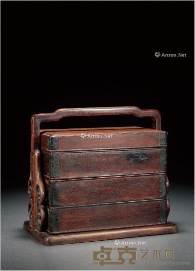  清·黄花梨小提盒 高19.5cm；长21.6cm；宽13.4cm