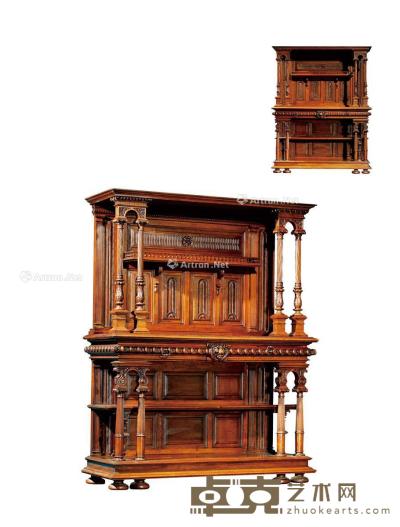  1880年制 意大利文艺复兴风格餐边柜 高155cm；长175cm；宽65cm