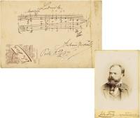  1897年12月23日作 德沃夏克 晚年返回布拉格后作清唱剧《圣卢尔德米拉》乐谱手稿及旧照