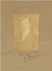 1908年作 马可尼 签名照