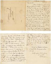  1803年8月24日作 詹纳 致藏书家亲笔信