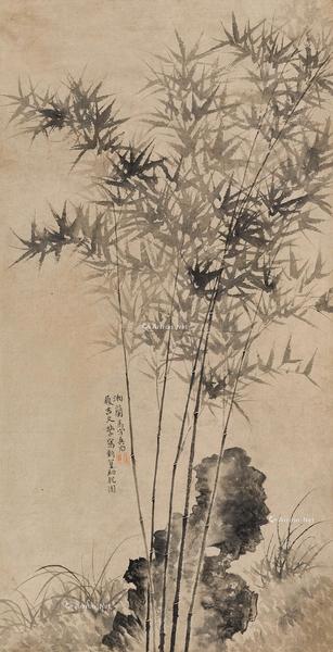  新篁初脱图 立轴 纸本水墨