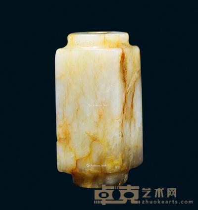 * 明代 素面玉琮 高4cm
