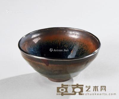  宋代 包银口建窑天目茶碗 直径11.5；高5.5cm