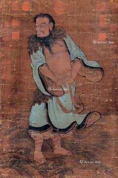  罗汉图 立轴 纸本