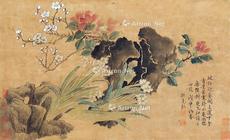  花卉 立轴 纸本