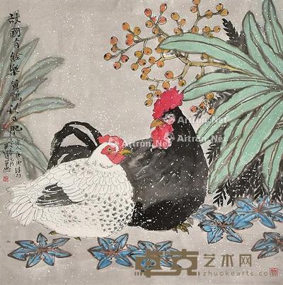  故国有余乐 镜片 纸本 69×68cm