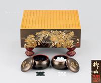  莳绘花卉纹围棋桌 围棋 一副