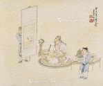  献宝图 立轴 纸本