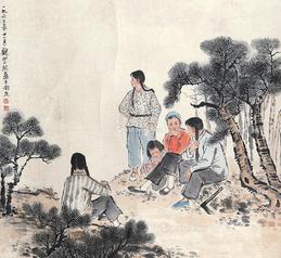  人物 立轴 纸本