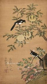  喜报三元 立轴 绢本