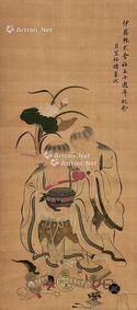  一本万利 立轴 绢本