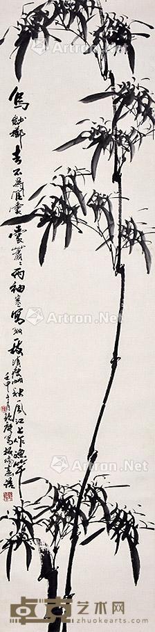 高节图 立轴 纸本 136×33cm