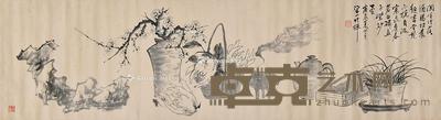 清供 横批 纸本 48×180cm