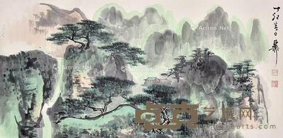春景 镜片 纸本 33×69cm