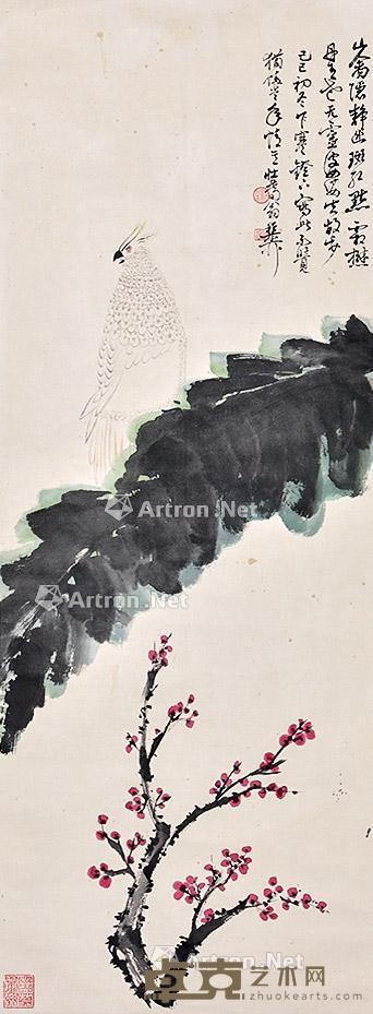 花鸟 立轴 纸本 110×41cm
