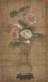  清供 镜片 绢本