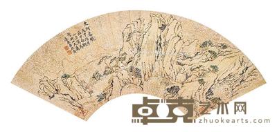 太阿春晓 镜框 金笺 18×50cm