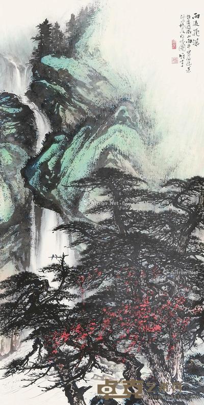 山水 立轴 纸本 134×68cm