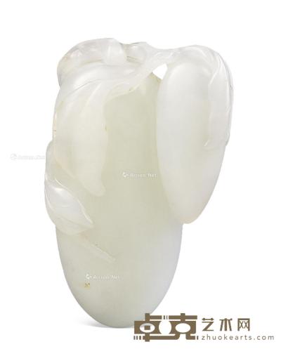 清中期 白玉瓜果佩 长5.5cm