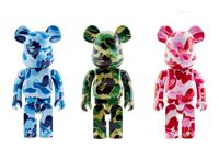  2019年作 BAPE ABC CAMO× MEDICOM TOY BE@RBRICK 1000%（蓝、绿、红） （三件一组） 彩绘 搪胶