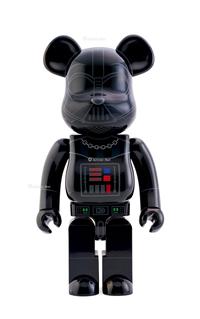  2013年作 STAR WARS DARTH VADER×MEDICOM TOY BE@RBRICK 1000% 星球大战 达斯维达「黑武士」 彩绘 搪胶