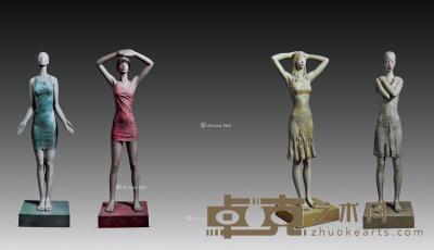  2011年作 港湾系列—春夏秋冬 青铜雕塑 尺寸不一