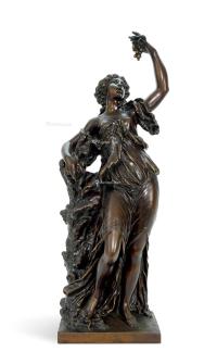  法国19世纪青铜“Erigone”雕塑