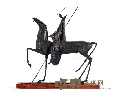  2018年作 王与马系列——止戈 青铜雕塑 80×20×85cm