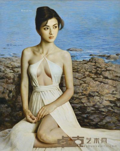 2002年作 海魅 布面油画 100×80cm