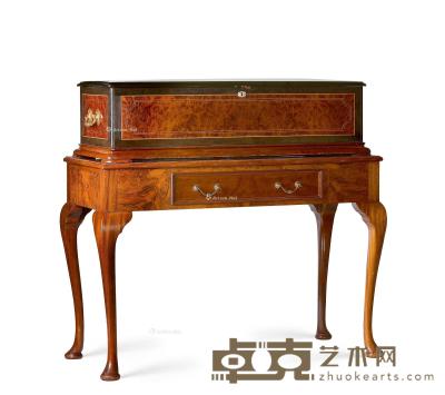  瑞士19世纪大型交响音乐盒写字台 音乐盒108×44×30cm；桌子120×53×77cm