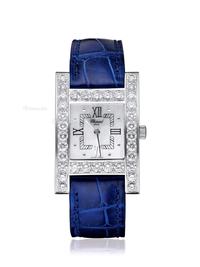  约2014年 CHOPARD 萧邦18K白金镶钻腕表