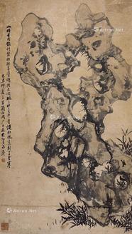  兰石 镜心 设色纸本