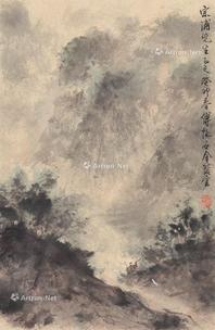  山水 立轴 纸本