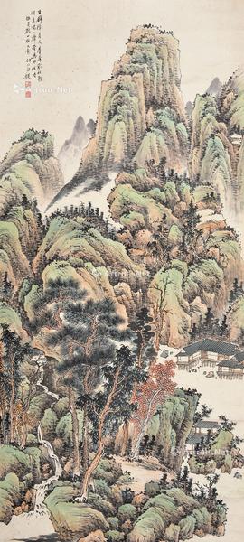  群峰乱秋影 立轴 纸本