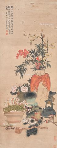  清贡 立轴 纸本