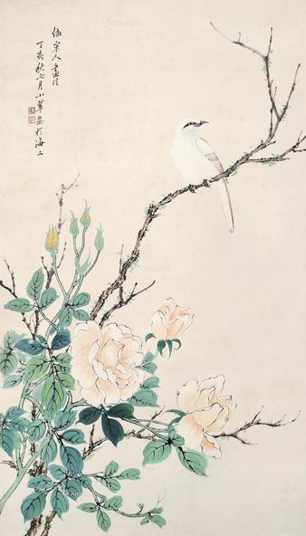  花卉 立轴 设色纸本