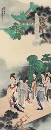  明妃醉汉 立轴 设色纸本