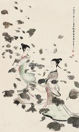  二湘图 立轴 纸本