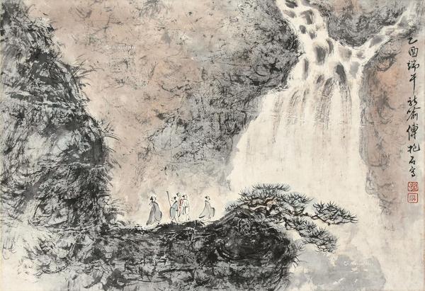  山水 册页 镜片 纸本