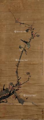  花鸟 立轴 纸本