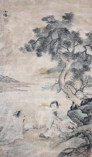  人物 立轴 绢本