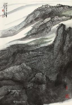  千山重翠 镜片 设色纸本