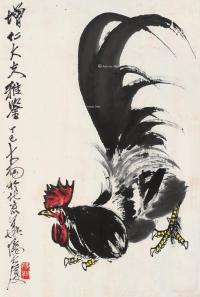  丁巳（1977）年作 大吉图 镜片 设色纸本