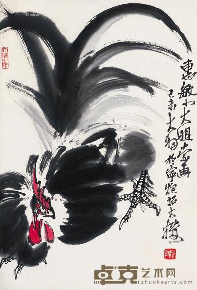 己未(1979)年作 大吉图 立轴 设色纸本 67.5×45.5cm