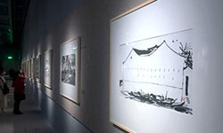风筝不断线——走进吴冠中的绘画世界展在湖南省博开幕
