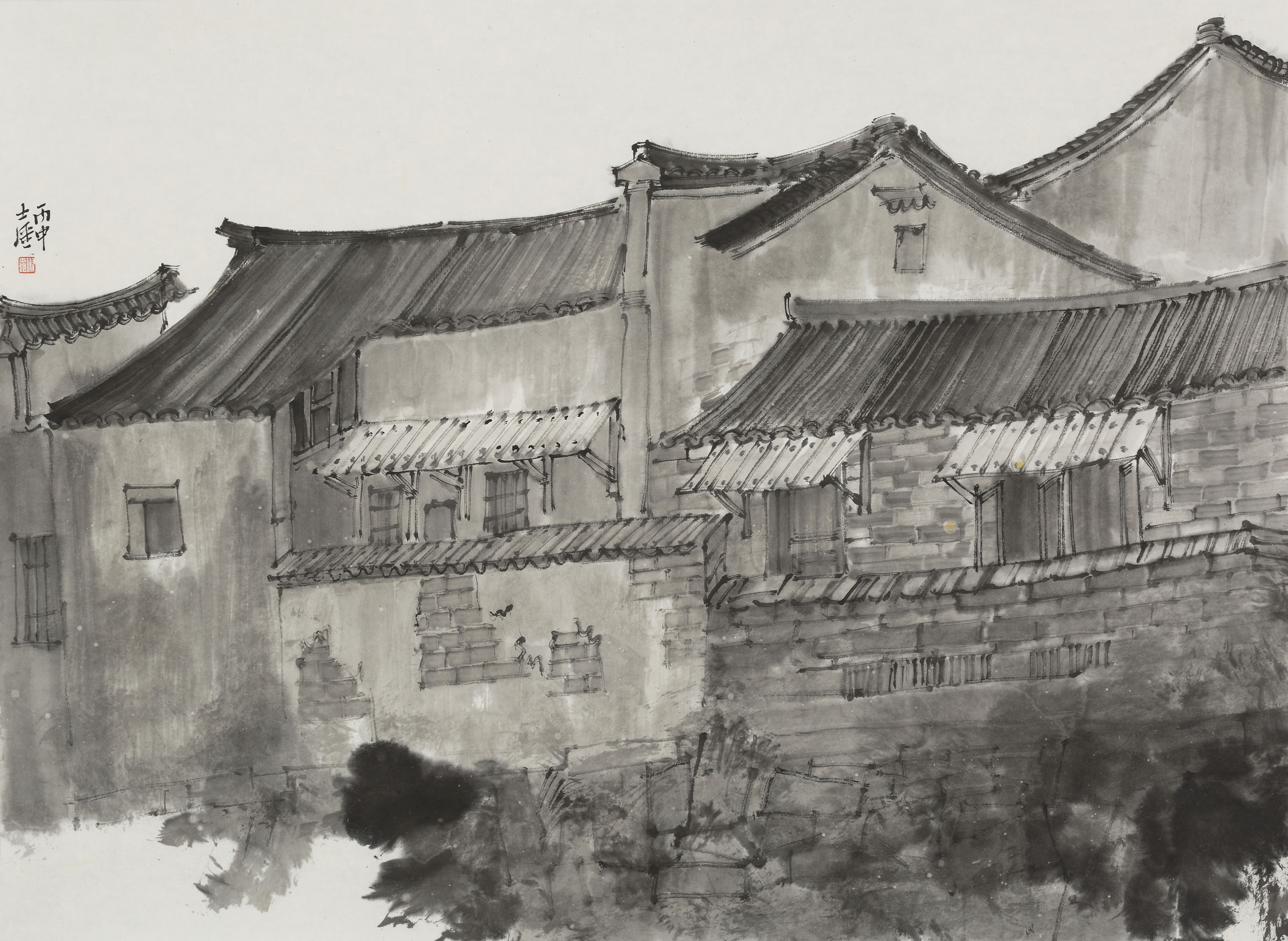 査济丙申写生之六40X55cm