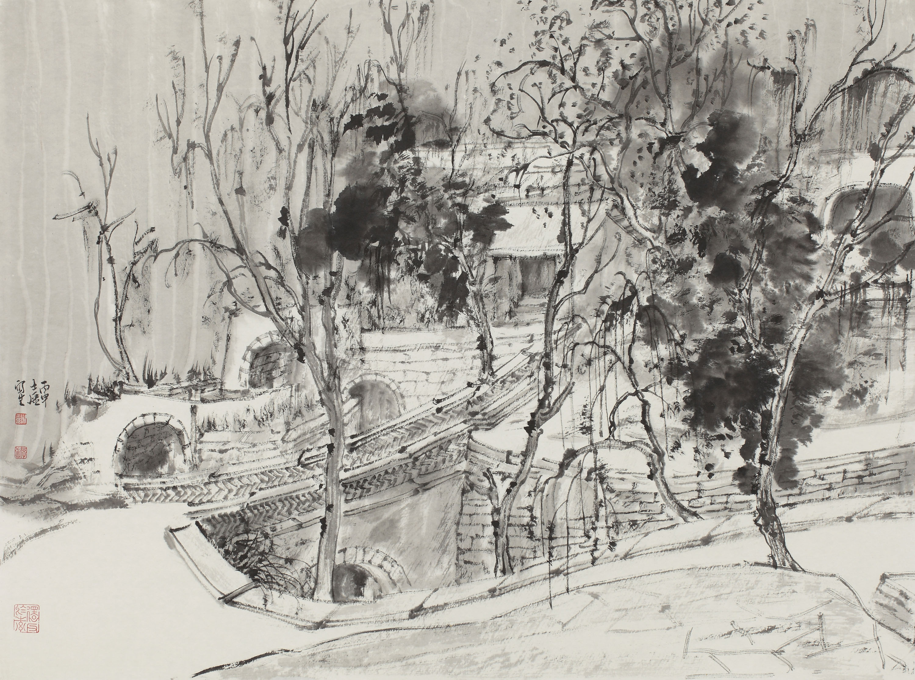 郭家沟写生之三45x60cm